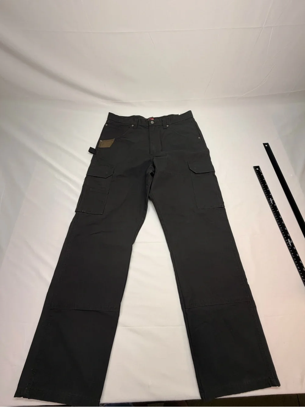 NWT Wrangler Workwear Ranger Relaxed Fit Cargo Pants Black 36x32